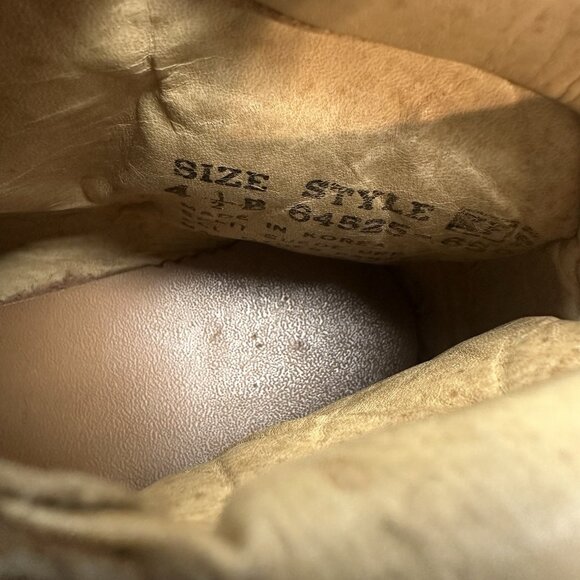 Vintage Mont Blanc Sears Brown Suede Leather Hiking Mountaineering Boots 4.5B - Picture 10 of 10